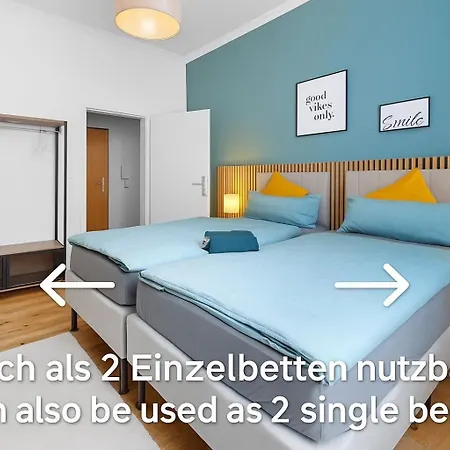 Moderne Bis Zu 6 Personen - Central- Free Parking - 3 Bedrooms - Netflix - Smart Apartament