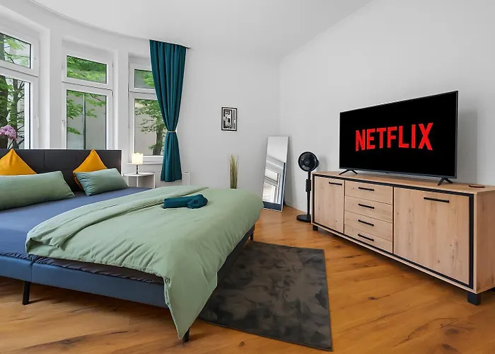 Moderne Bis Zu 6 Personen - Central- Free Parking - 3 Bedrooms - Netflix - Smart Έσσεν
