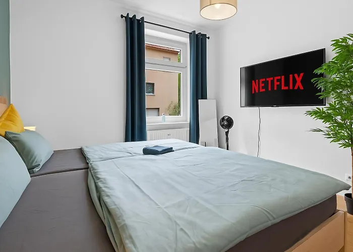 Moderne Bis Zu 6 Personen - Central- Free Parking - 3 Bedrooms - Netflix - Smart Apartment Essen